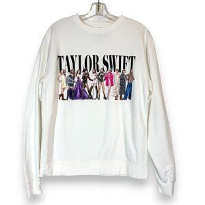 Taylor Swift Eras Tour Sweatshirt White Small